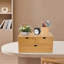 Mini-organisateur de table de bureau en bambou