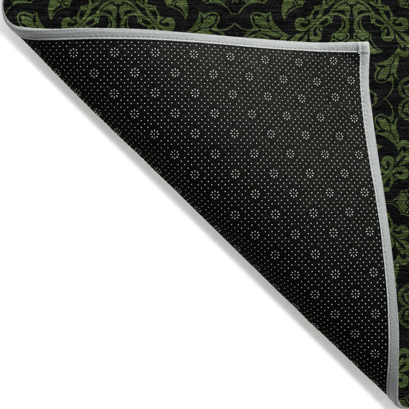Tapis intérieur / extérieur vert olive et vert 9 pi x 12 pi HomeRoots