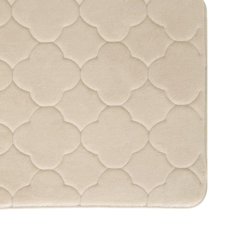 Tapis pour salle de bain Deleo, Gris matinal, l 17 po x L 24 po