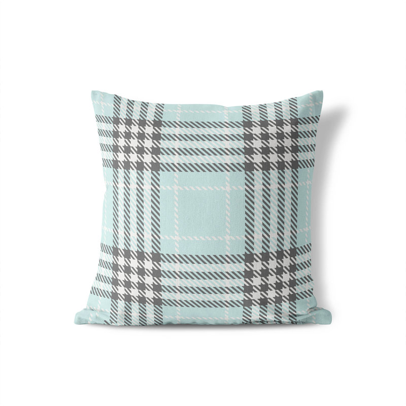 Coussin Christopher, H 16 po x l 16 po, Bleu clair / bleu