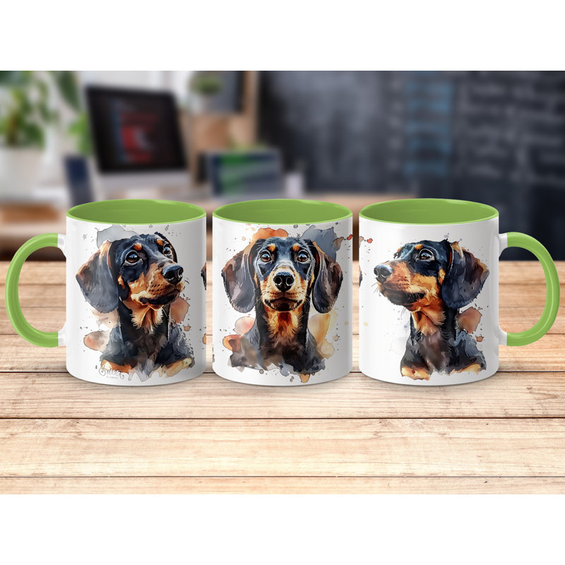 Ceramic Coffee Mug, 1, Light Green