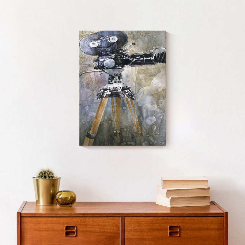 " Camera Painting ", 16" H x 12" W x 1.25" D, No Frame