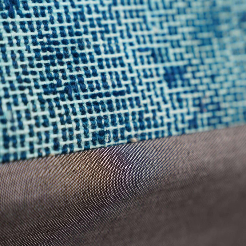 Housse de coussin rectangulaire 100% laine