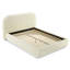 Lit double Arden, tissu beige-73456960