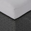 Banc d'extérieur en osier avec coussin et structure en fer Minkashi-461560006-517709410