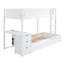Lit superposé peu encombrant avec lit gigogne, bureau de rangement et prises USB
