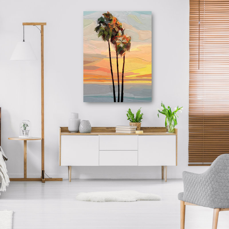 Sunset 18x24 Canvas Art Print with D-Rings