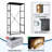 4 Drawer Dresser for Bedroom, Narrow Chest of Drawers, Wooden Top and Study Iron Frame 18"x37.5"-(WxH)