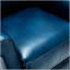 Le fauteuil Landis Landis de couleur bleu marine traditionnel est parfait pour le confort et l'élégance avec une texture lisse et une mobilité accrue.-121040846