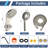 Brushed Nickel Magnetic Dual Shower Head Combo With 9 Spray Settings-122807755