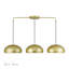 Lustre linéaire extra large en or doux 3 lumières Aaranyan-1587582523-1587582524