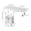 Overbed Table with Wheels-Height Adjustable Over Bed Desk-602562231