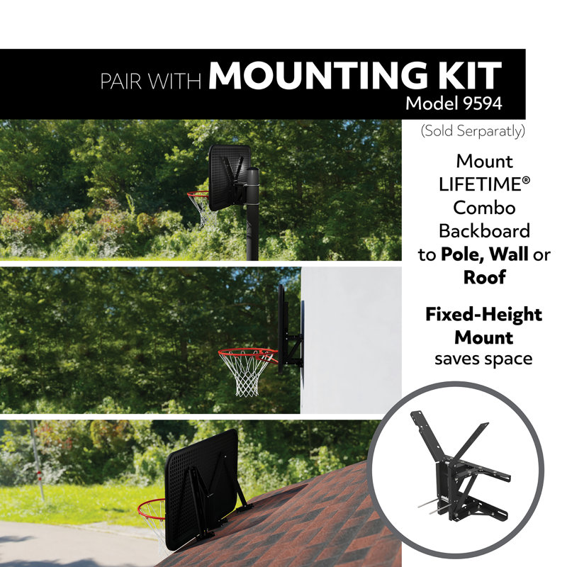 Support de basketball d'extérieur 44 "Mount