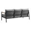 Ensemble de conversation d'extérieur en aluminium et teck avec coussins 4 pièces Urgeon-56436460-56436461