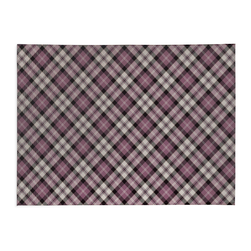 Tapis de cuisine à carreaux Anthony, Rose, Rectangulaire 2 pi x 3 pi