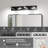 4 Light LED Bathroom Vanity Light Wall Mounted with Rotatable Heads Modern Metal Fixture – Black-968000095-968000106