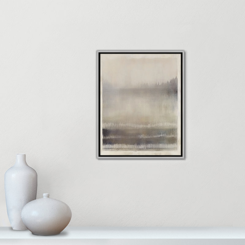 Équilibre équilibré III par Irena Orlov, H 21,5 po x l 17,5 po, Flottant argenté