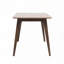 Table de salle à manger rectangulaire 47,2 po avec pieds en bois massif