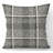Morningside Monochrome Textured Checked Gingham Square Throw Cushion