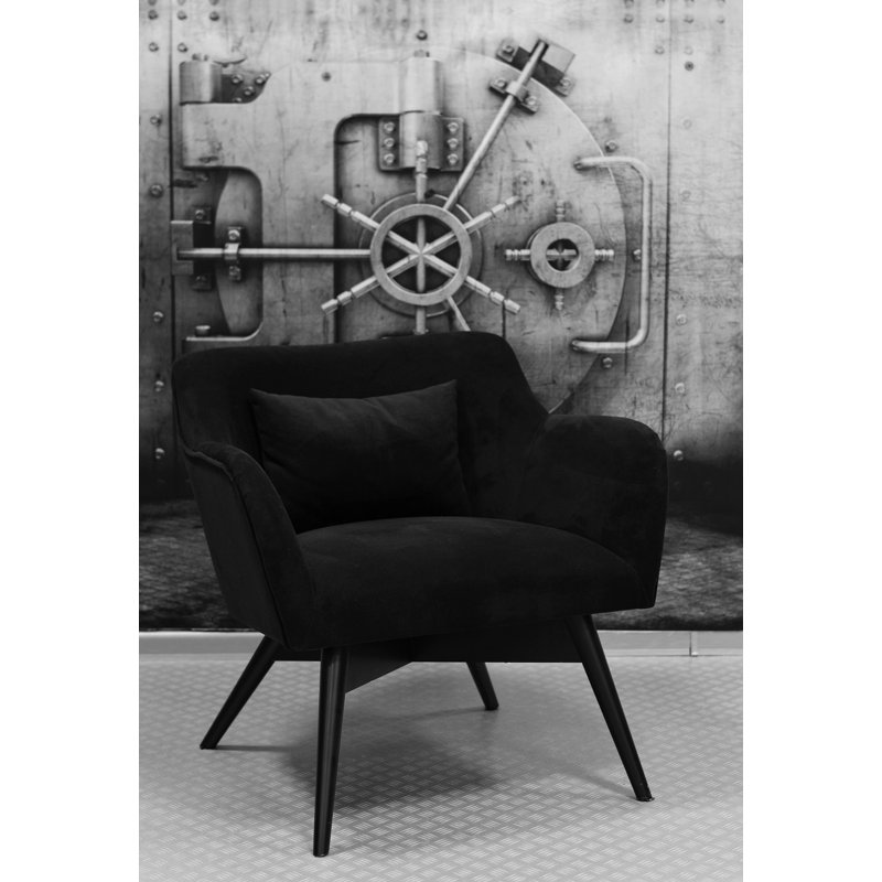 Pepi Upholstered Armchair, Black