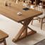 Brown Rectangular Solid Wood desk-377047980