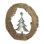 Anneau en bois de manguier avec arbre en aluminium - 13 po x 2 po x 13 po