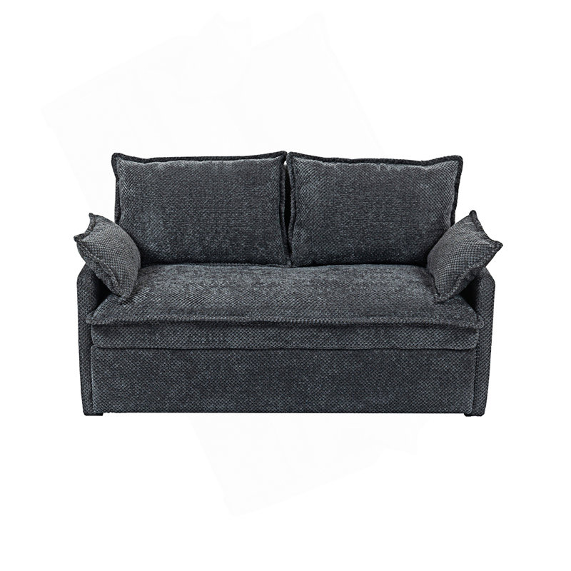 Sofa Bed, Convertible Sleeper Sofa Couch, Gray