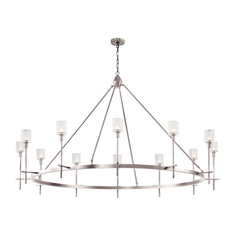 Salita 12 - Light Chandelier, Polished Nickel