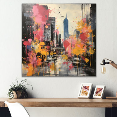 Pink Pittsburgh City I - Pittsburgh Wall Art