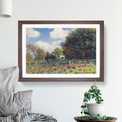 The Road in the Woods by Alfred Sisley - Picture Frame Painting