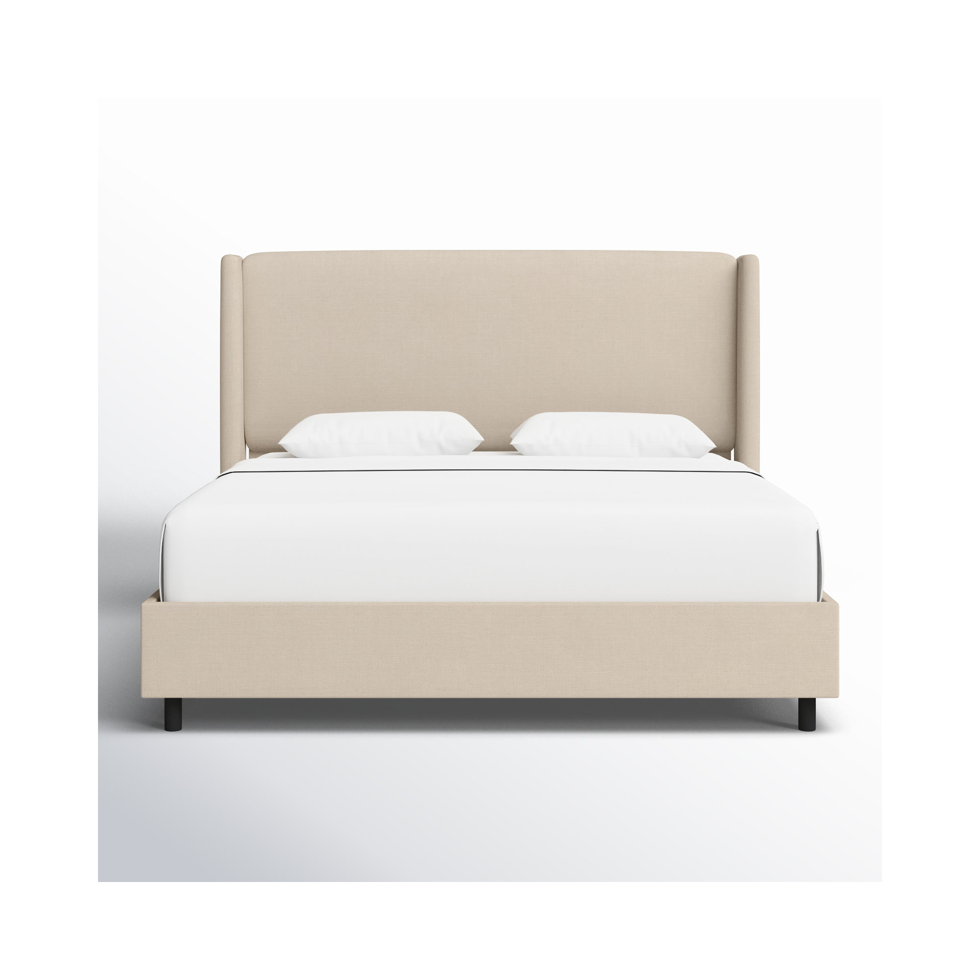 Tilly Upholstered Bed, Classic Linen Linen, Queen