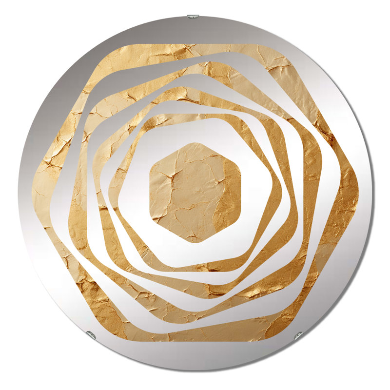 Frascati - Miroir décoratif Amorphe, 23,6 po x 23,6 po