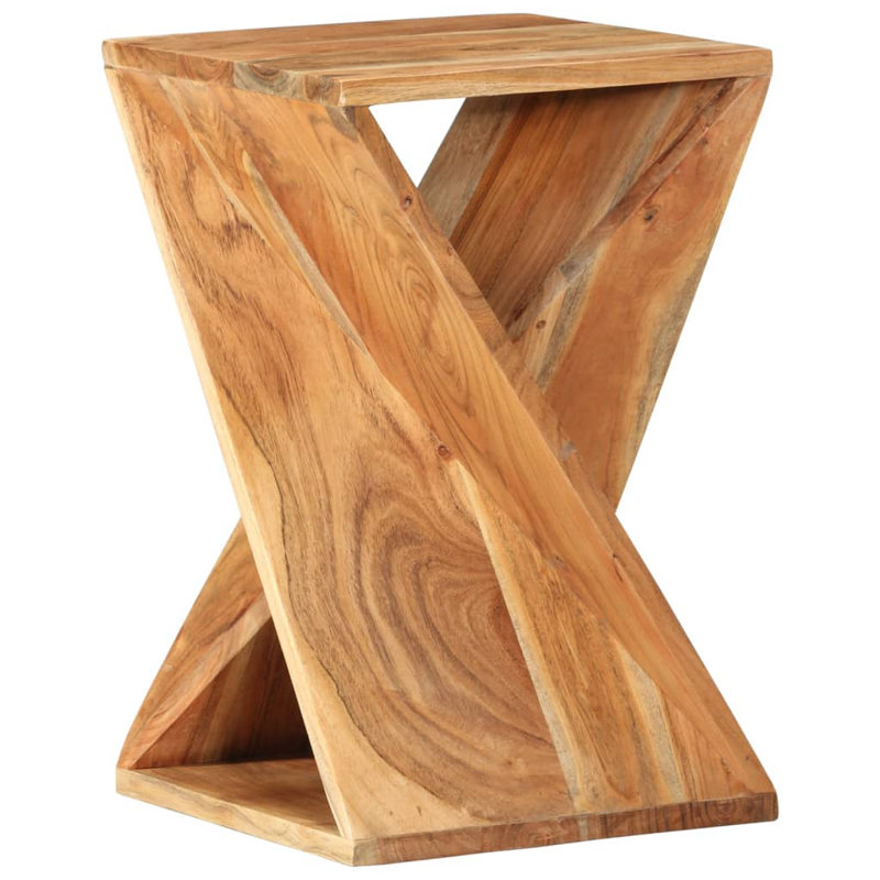 Netherlands Solid Wood Floor Shelf End Table