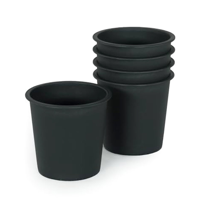 6.3" Round Garden Plastic Pots With Drainage  5 . All-Weather Durability. Ideal For Nursery Plants. To Cracking And Fading. 5 Use. Plant Pot. Fading