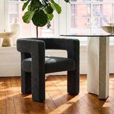 Brycie 28" W Boucle Square Armchair