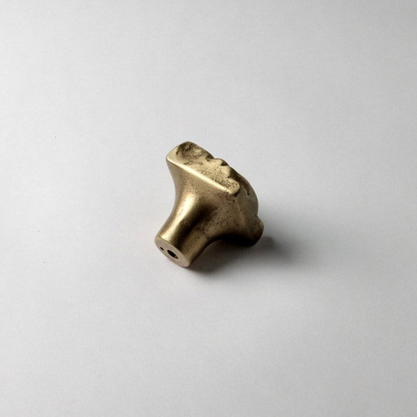 Aspen Leaf Bronze Square Knob, Traditional Bronze