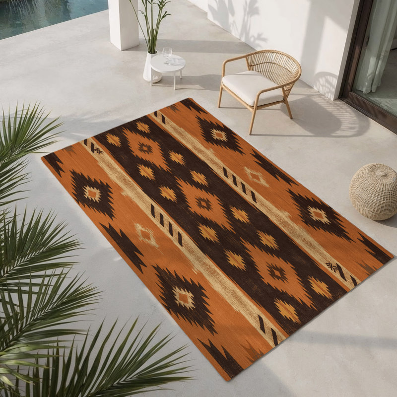 Stone Mosaic Indoor And Outdoor Area Rug, Rectangle 2' x 3'
