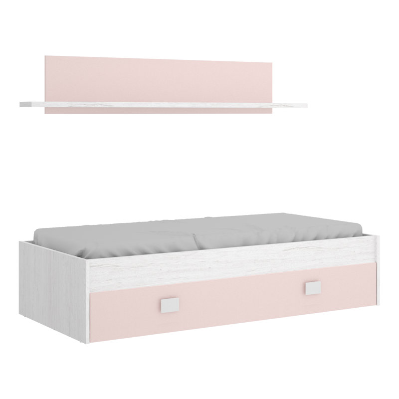 Newquay Daybed with Storage Included, Pink