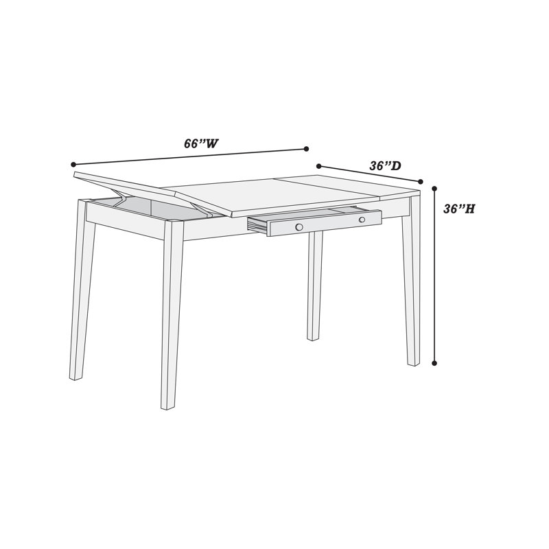 Table de salle à manger avec tiroirs et table de salle à manger 1 pièce