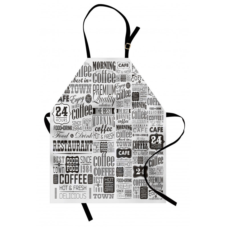 Texts and Typography Apron