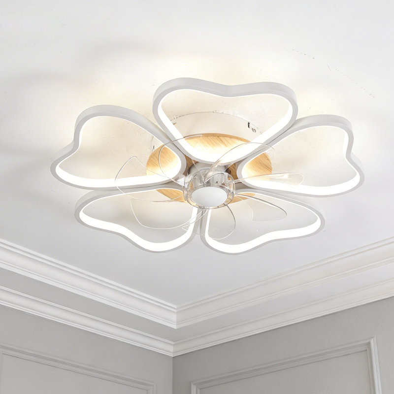 Plafonnier en forme de cœur 21,65 po avec ventilateur Creative