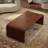 Shelmerdine 48" Handcrafted Burl Solid Wood Coffee Table - Elegant Sleek Curved Design-637453555