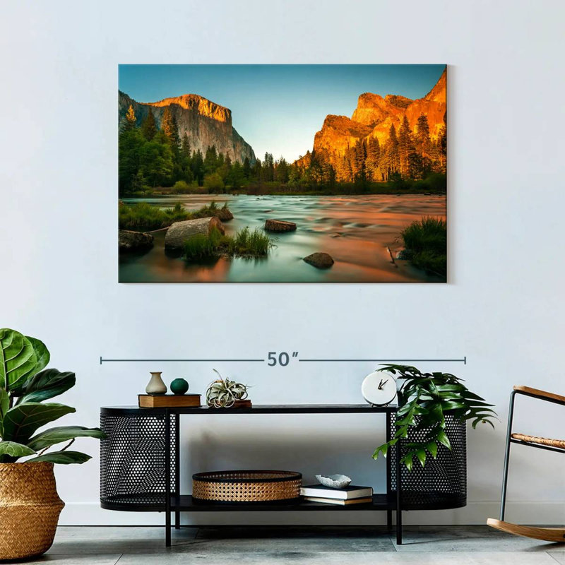 Alvord Yosemite Sunset River, 30" H x 45" W