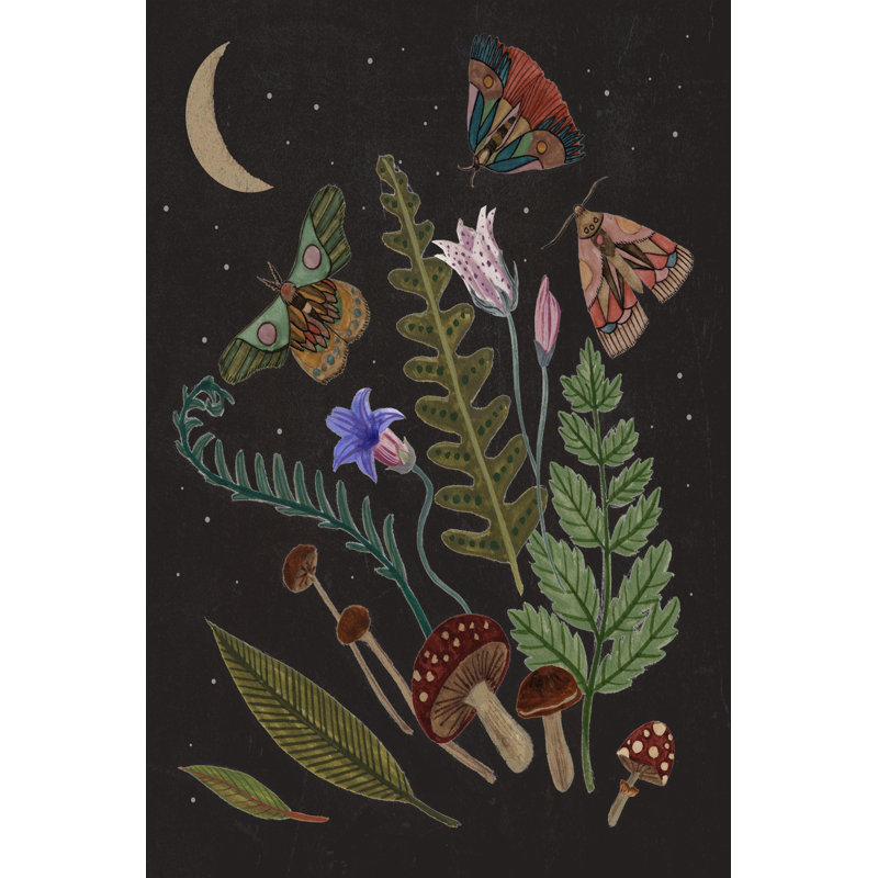 Dark Forest III by Melissa Wang - Painting, Wrapped Canvas, 30 cm H x 20 cm W