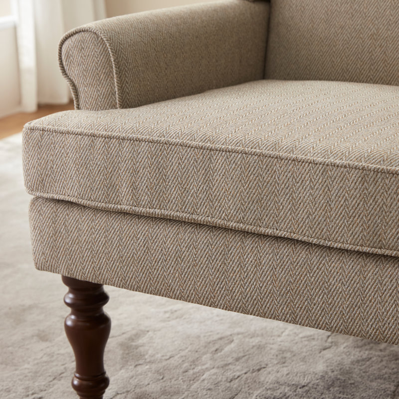 Upholstered Accent Chair, Brown