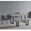 Aarvi 120 cm x 40 cm Concrete Bench with Black Metal Legs-1093056625-1124191433
