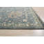 Magnifique tapis oriental bleu classique en laine noué à la main Oushak-92325153