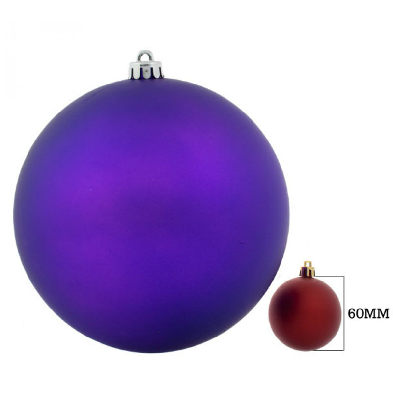 Bauble, Purple, 20cm H x 20cm W