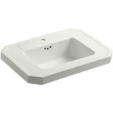 Kathryn Fireclay 27" Pedestal Bathroom Sink with Overflow