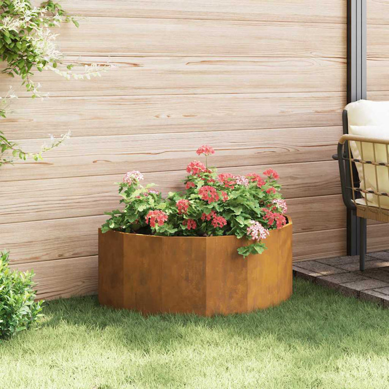 Planter Box, Rusty, 35cm H x 90cm W x 45cm D